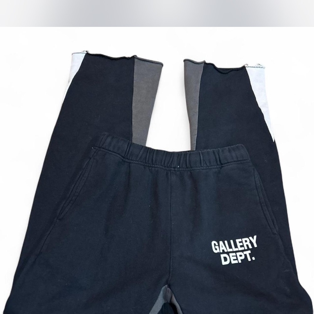 Gallery Dept Black and Gray Joggers